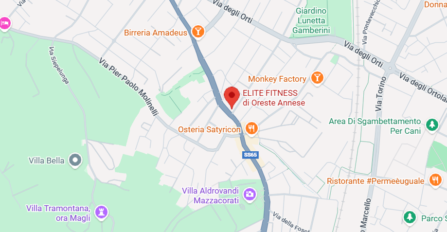Mappa Elite Fitness Bologna